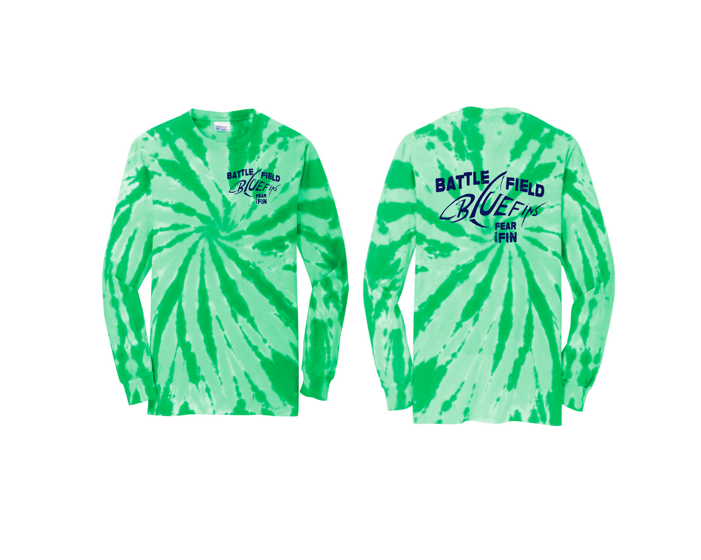 Battlefield Tie Dye Long Sleeve Tee Spiritwear Adult Only