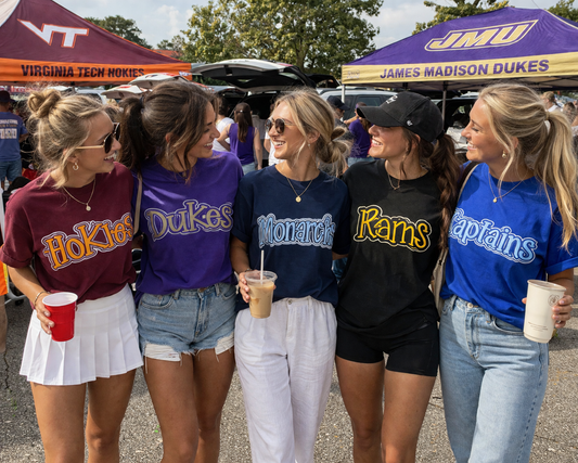 Hokies Retro Script Tee – Maroon