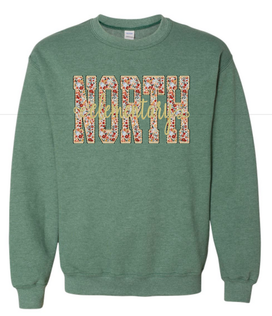 North Elementary Embroidered Crewneck