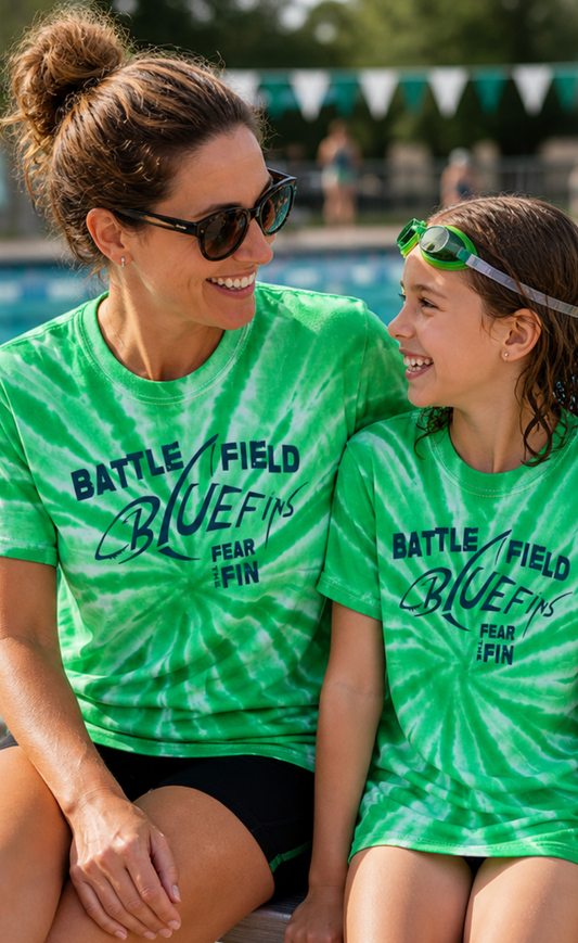 Battlefield Bluefins Tie-Dye Team Tee