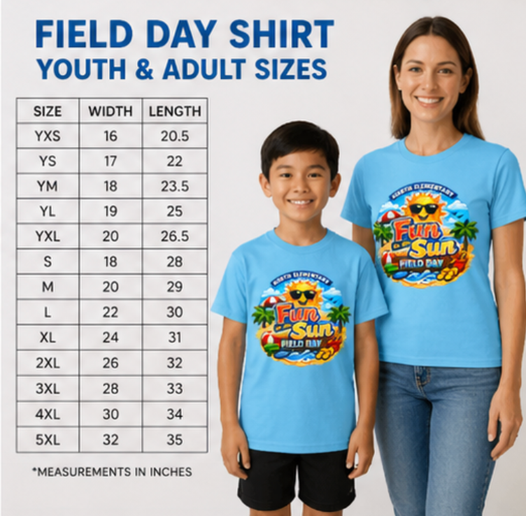 North Elementary 2026 Field Day Tee