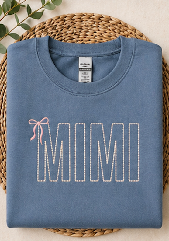 Custom Embroidered Grandma & Mama Sweatshirt